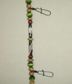 Fly fishing lanyard premium ball bearing swivels with duolock snaps.