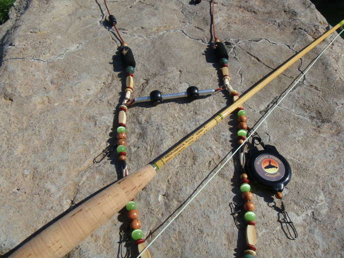 Fly Fishing Lanyard South Bound, Leather Fly Fishing Lanyard, Beaded Fly Fishing  Lanyard, Leather Lanyard 